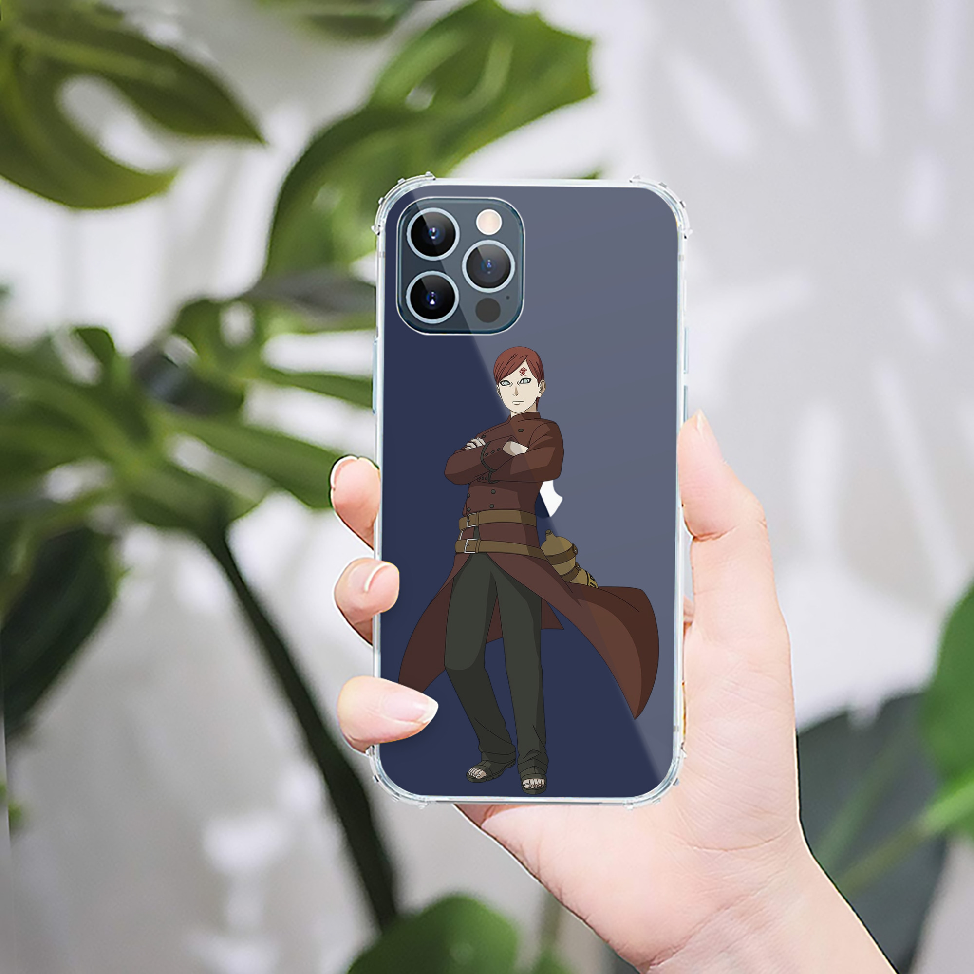 （画像用） NARUTO -ナルト- ガアラ Gaara 【iPhone 12シリーズ対応】透明スマホケース（クリアソフトケース）